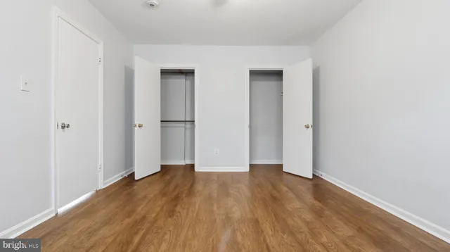 a view of small space with racks on the wall