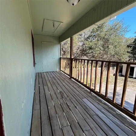 a view of a balcony