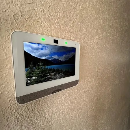 a close up of a fireplace