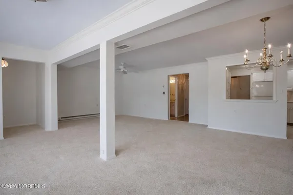 a view of a livingroom with a fireplace