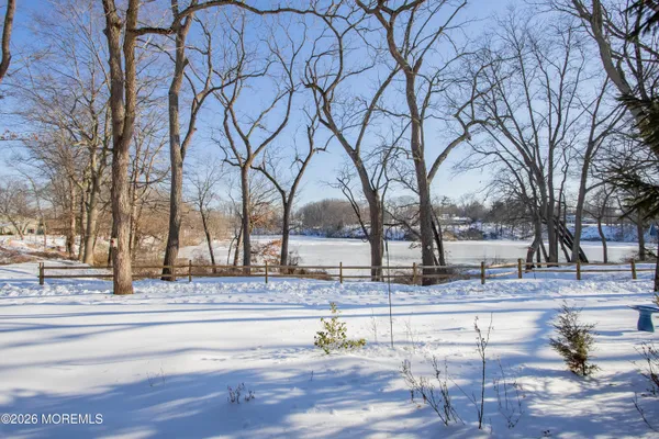 a view of park with trees
