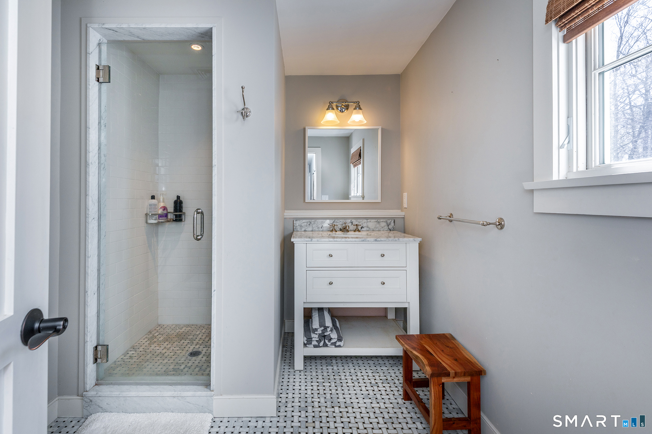9 Old Paddock Lane Kent, CT 06785 - Photo 18 of 28 a bathroom with a sink a toilet and shower