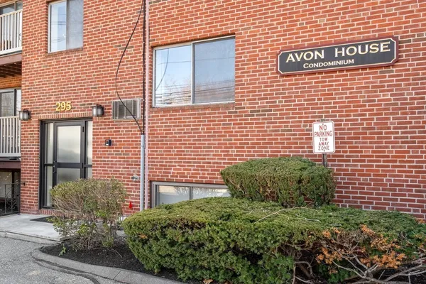 a view of a brick building