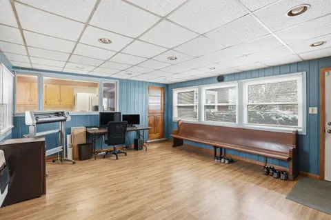 a view of a storage & utility room with stuff