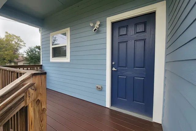 a view of front door
