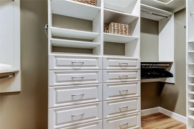 a view of walk in closet