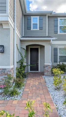 a front view of a house