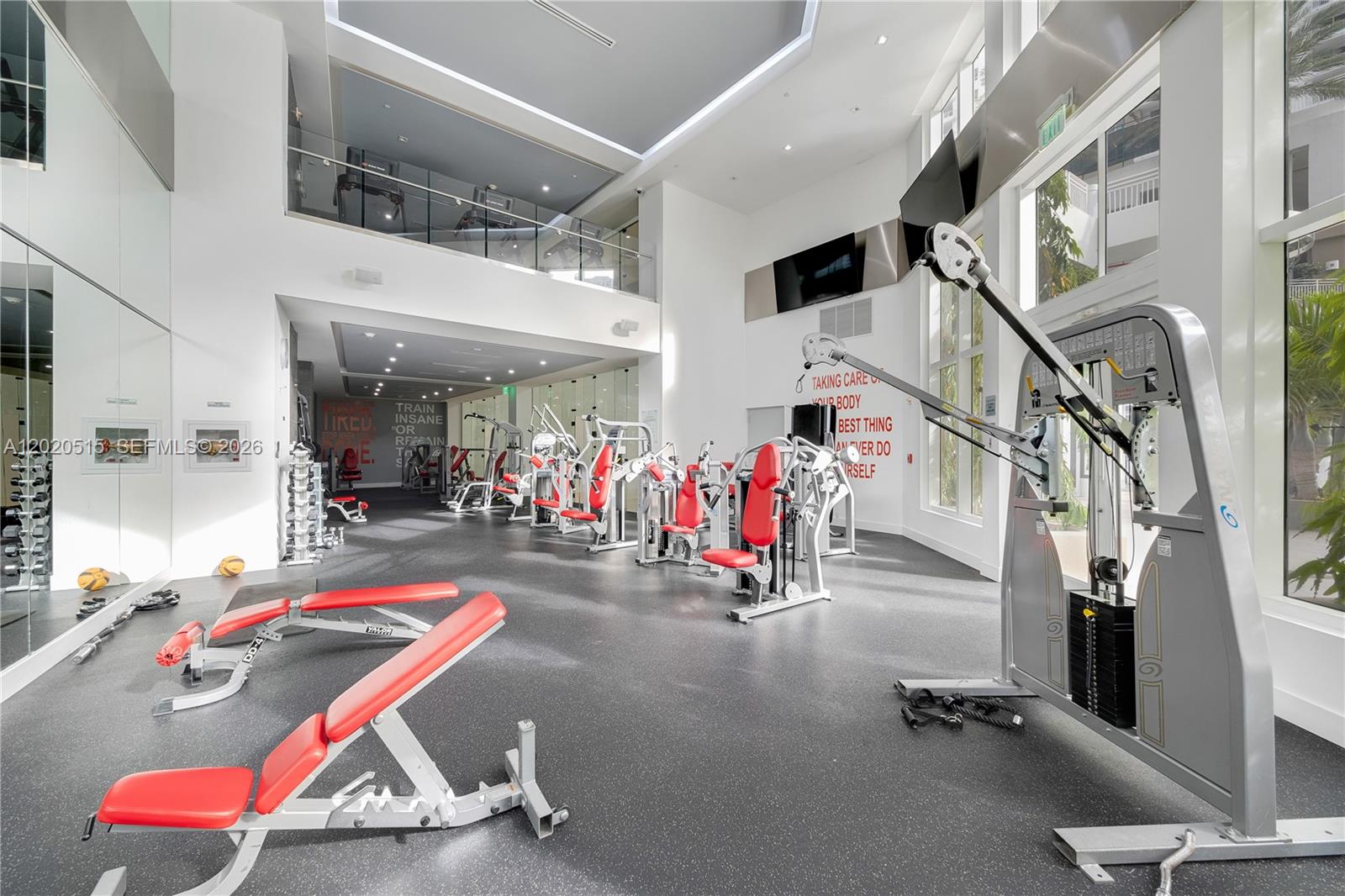 901 Brickell Key Boulevard, Unit 609 Miami, FL 33131 - Photo 17 of 27 2-story fitness center