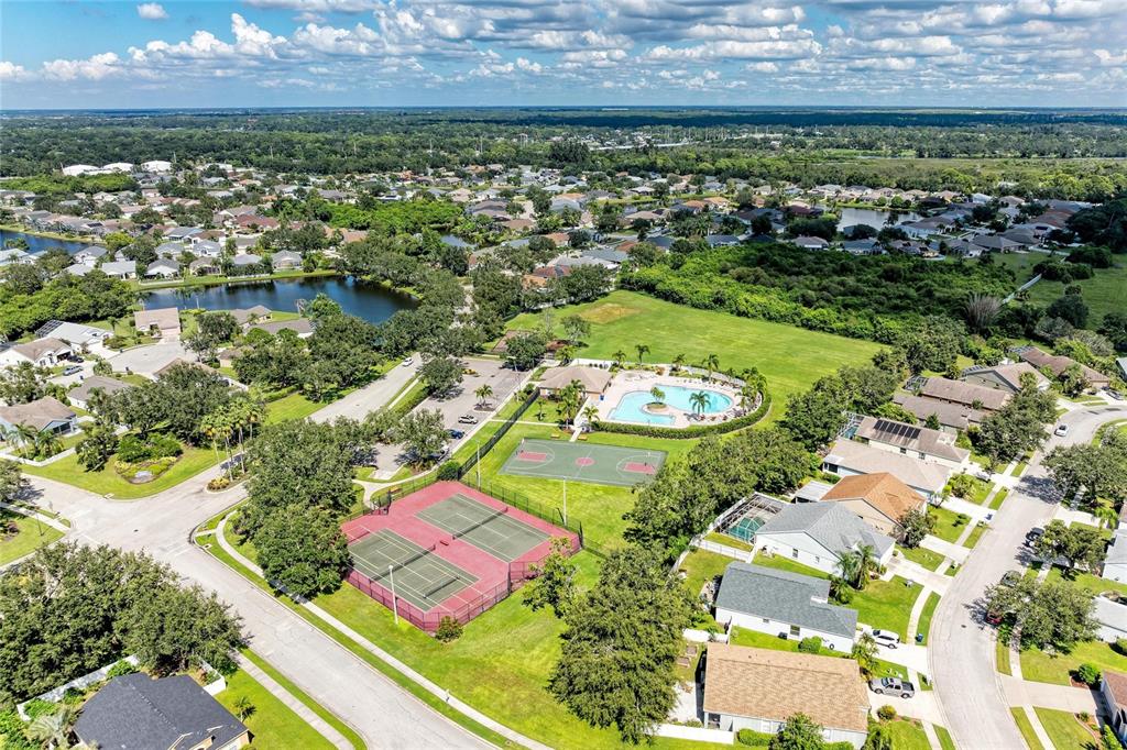 4642 Runabout Way Bradenton, FL 34203 - Photo 58 of 66 an aerial view of residential houses with outdoor space
