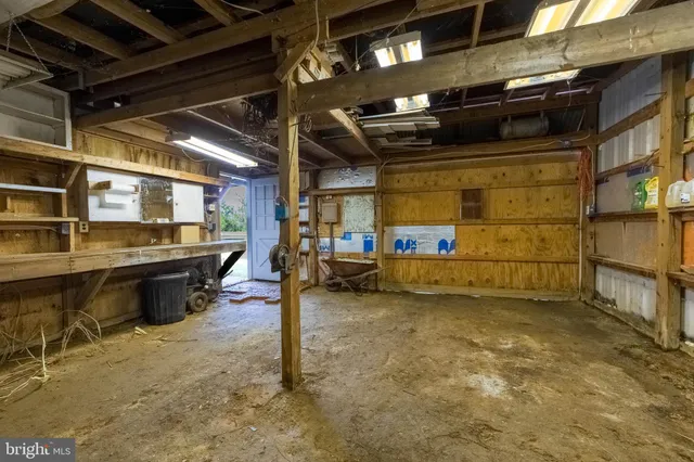 a view of storage and utility room