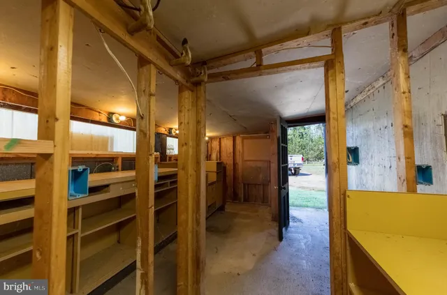 a view of a walk in closet