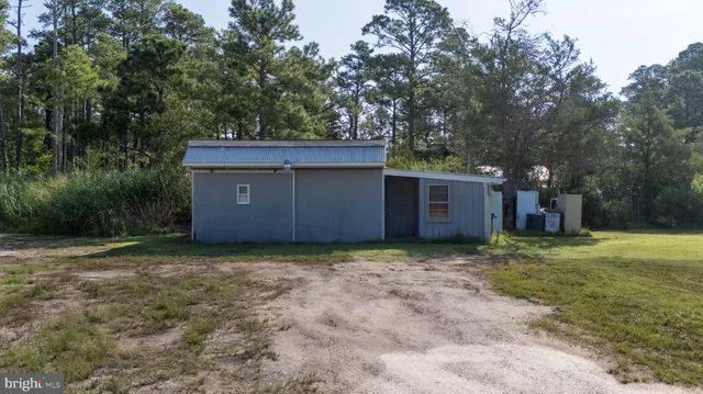 a backyard of a house