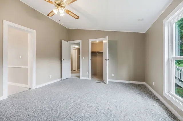 a close view of closet