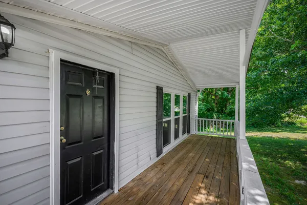 a front view of a house with a garage