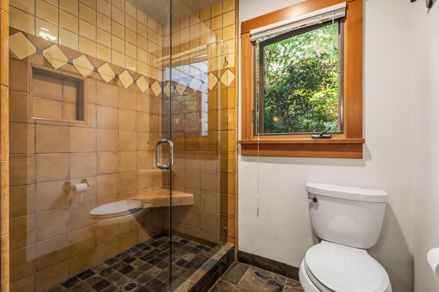 12278 Cement Hill Road Nevada City, CA 95959 - Photo 24 of 61 a bathroom with a toilet and a shower