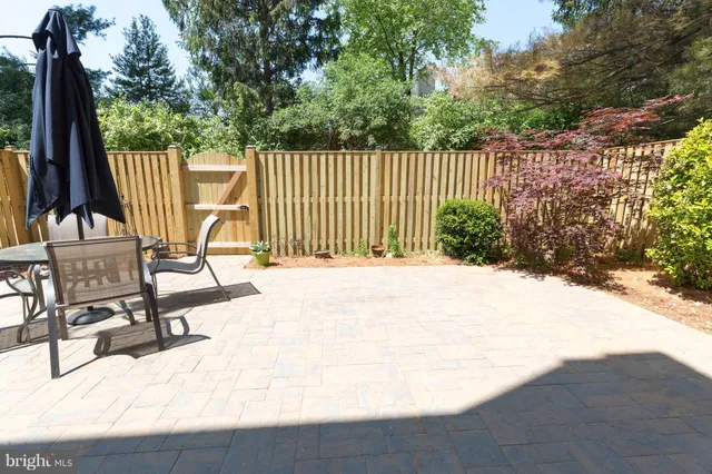 a view of a park with swings