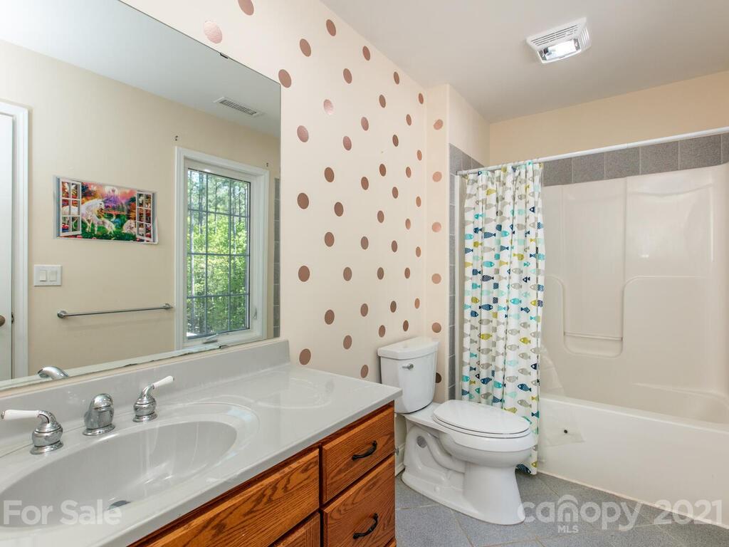 356 Green Hills Road Mill Spring, NC 28756 - Photo 21 of 31 a bathroom with a sink toilet and shower