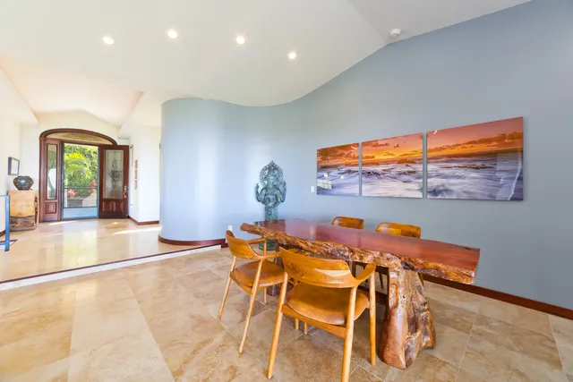 a view of a livingroom with furniture and wooden floor