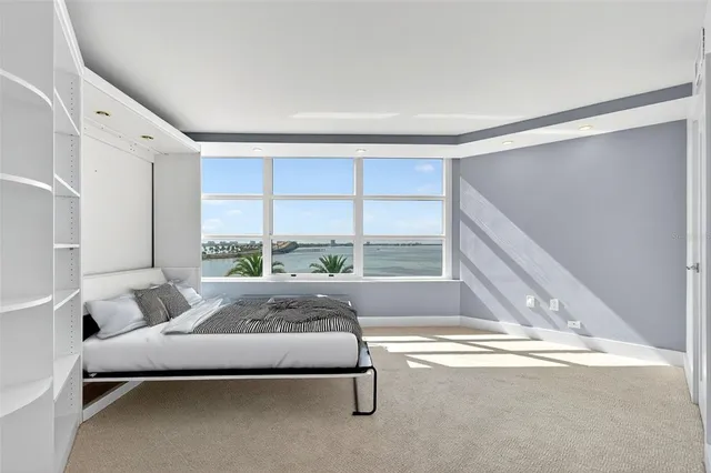 a view of a city with tall buildings