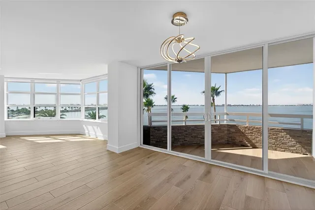 a view of a kitchen from the hallway