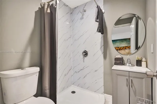 a view of a backyard with a small pool