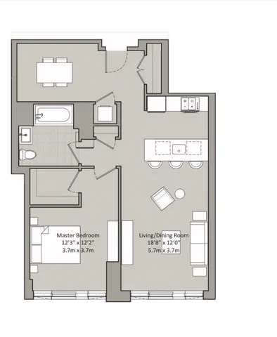 a view of a hallway with washer and dryer