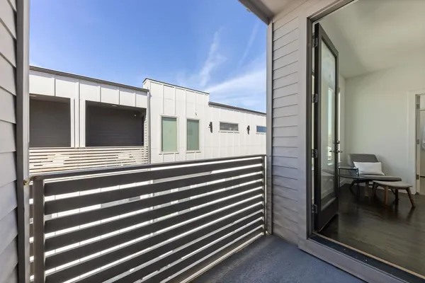 a view of a balcony