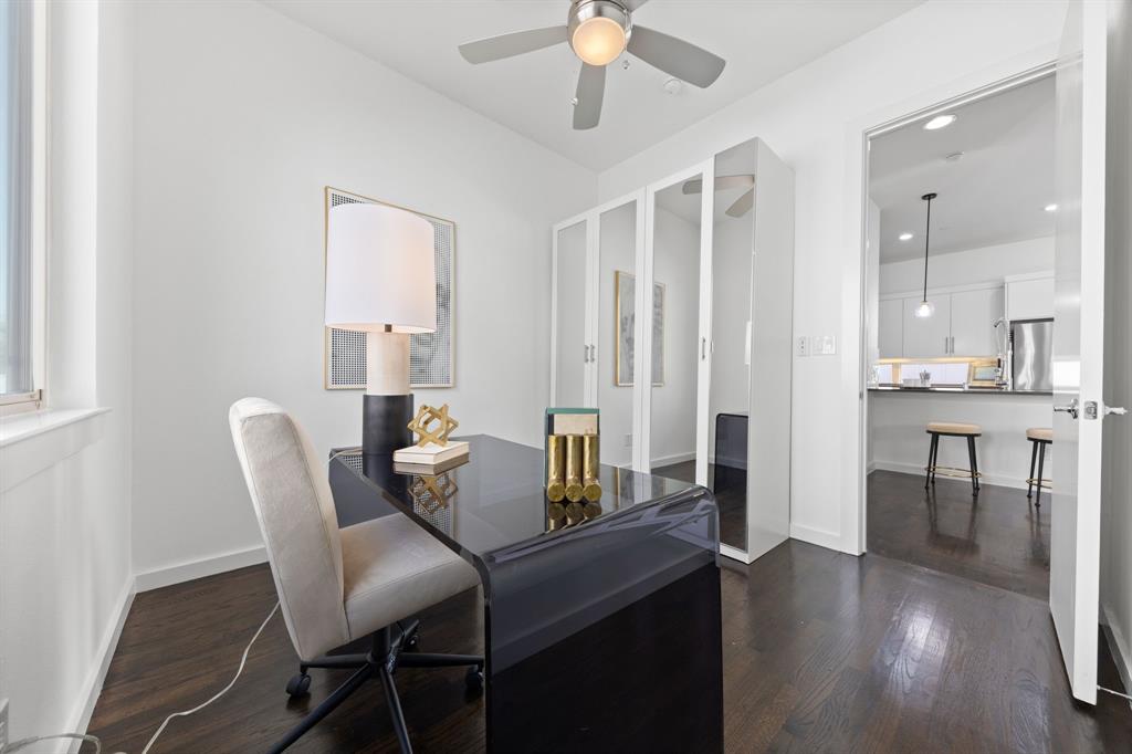 1915 Summit Avenue, Unit 2 Dallas, TX 75206 - Photo 23 of 39 a dining room with furniture and wooden floor