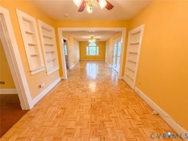 a bathroom with a tub and shower