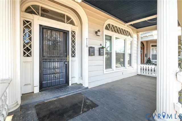 a view of front door