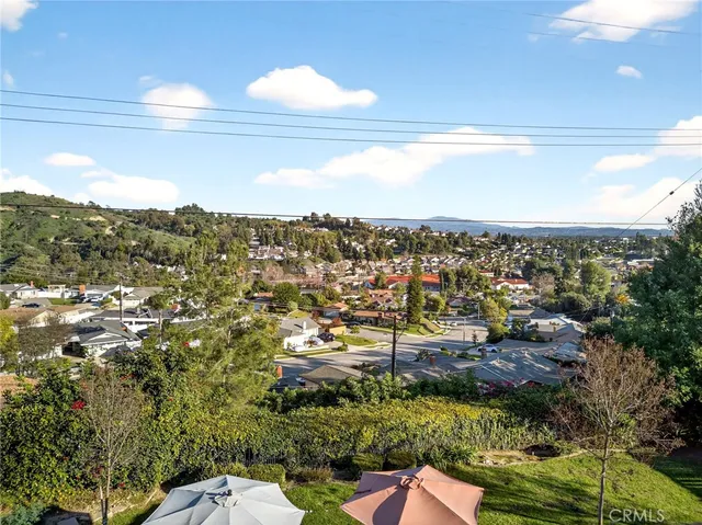 a view of a house next to a yard
