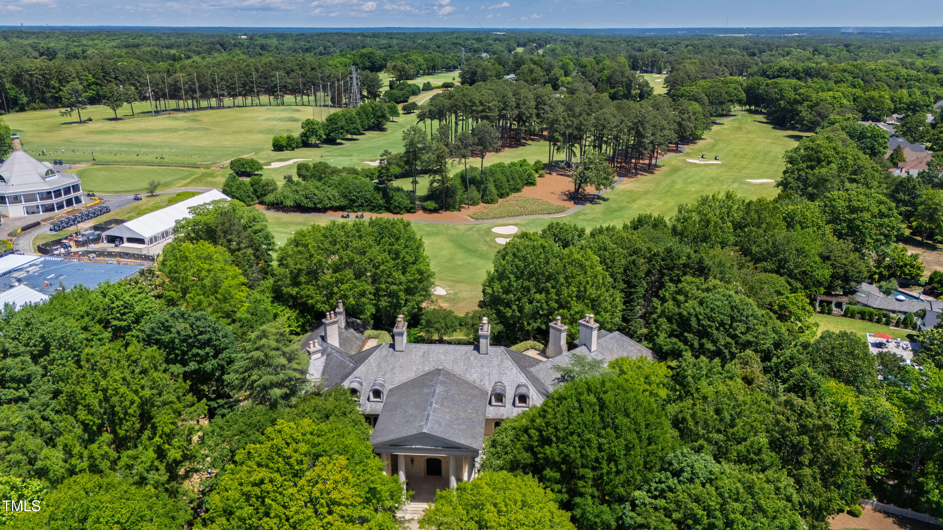 6510 New Market Way Raleigh, NC 27615 - Photo 93 of 95 an aerial view of a house with garden space and outdoor space