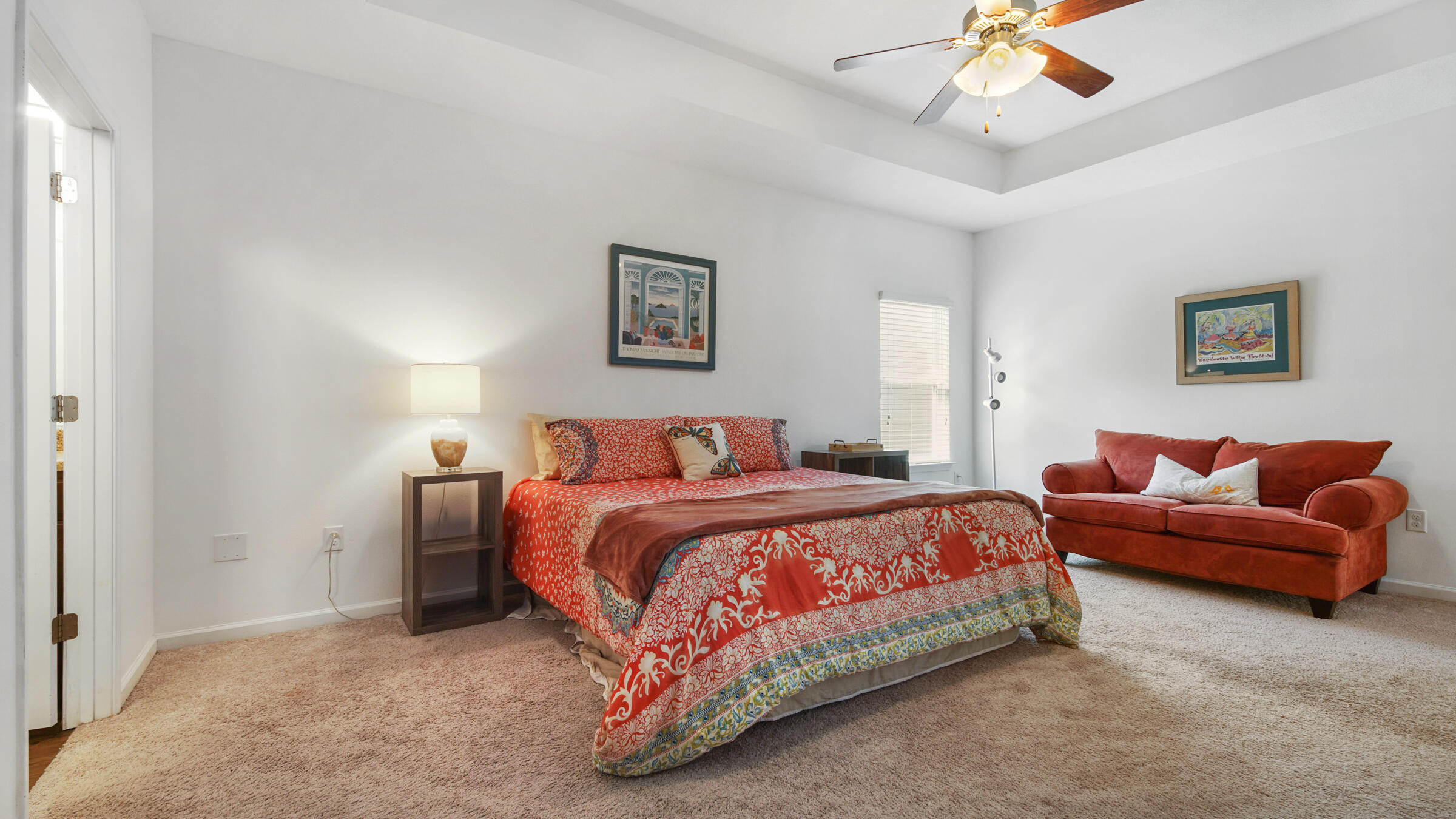 237 Nelly Street Freeport, FL 32439 - Photo 10 of 42 a bedroom with bed and ceiling fan