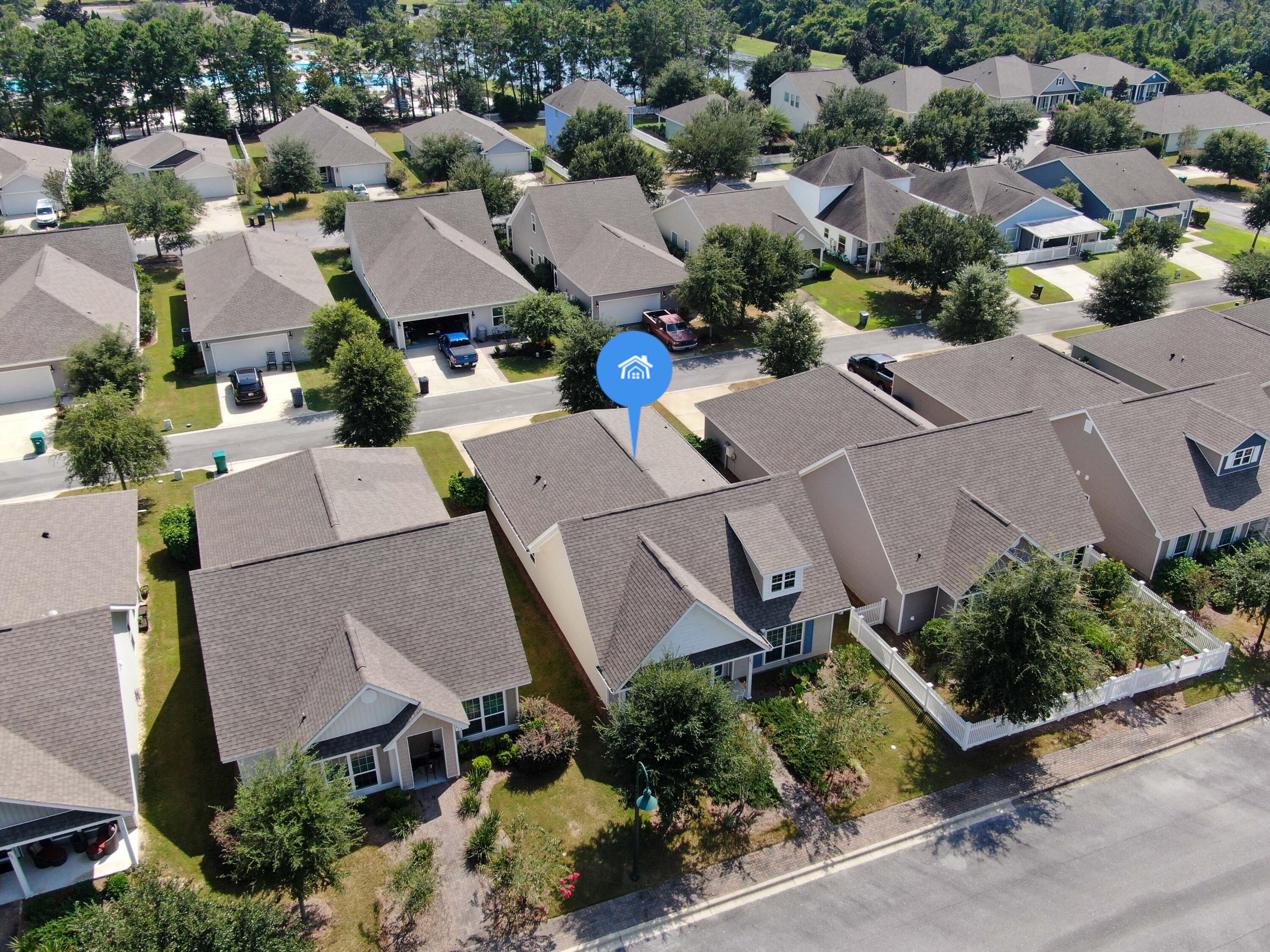 237 Nelly Street Freeport, FL 32439 - Photo 38 of 42 an aerial view of multiple houses with yard