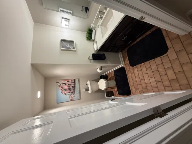 a view of a storage in utility room