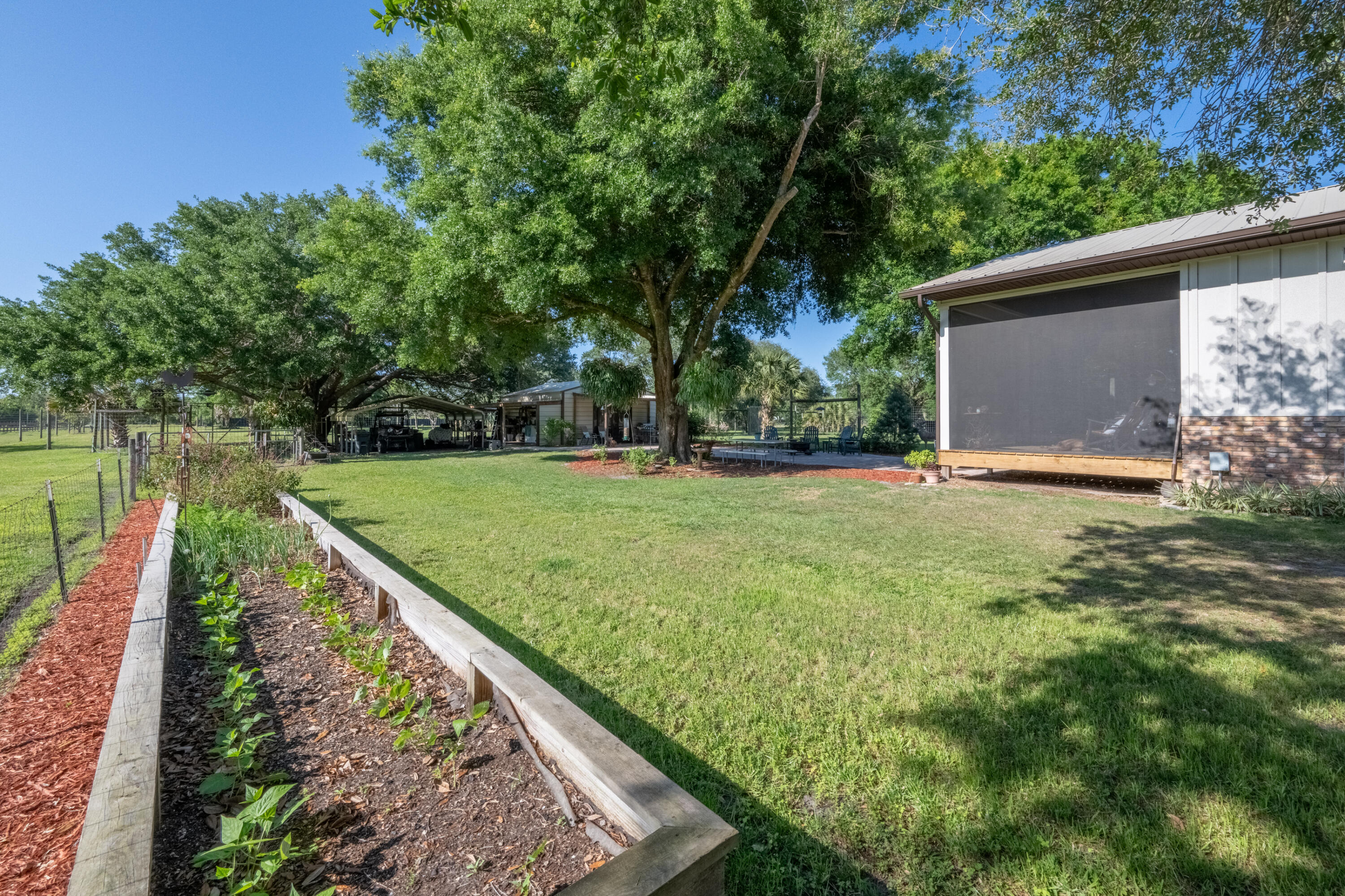 4600 Dixie Way Mims, FL 32754 - Photo 69 of 86 a view of a backyard with large trees