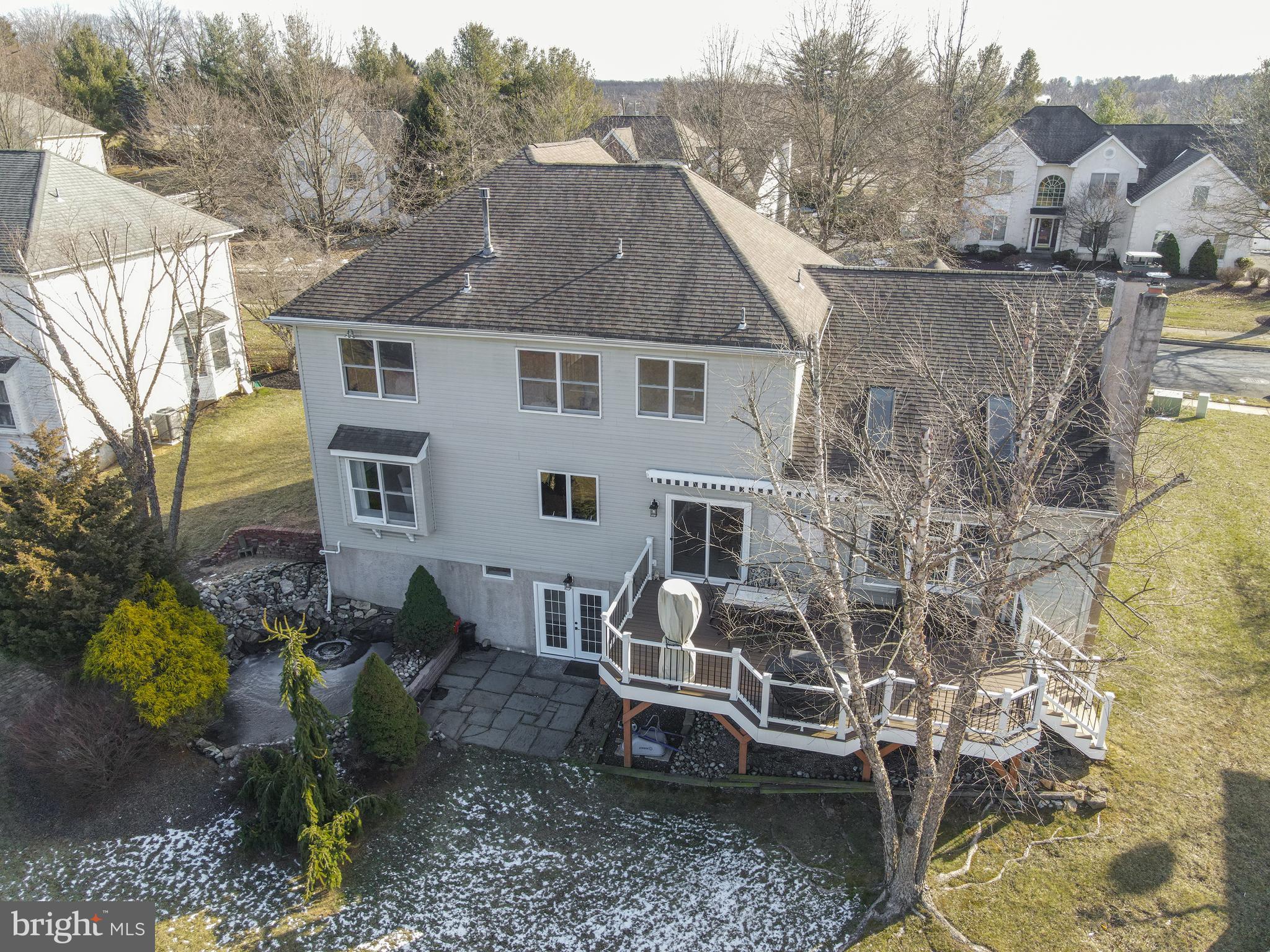 131 Hope Road Holland, PA 18966 - Photo 48 of 55 a aerial view of a house with garden and plants