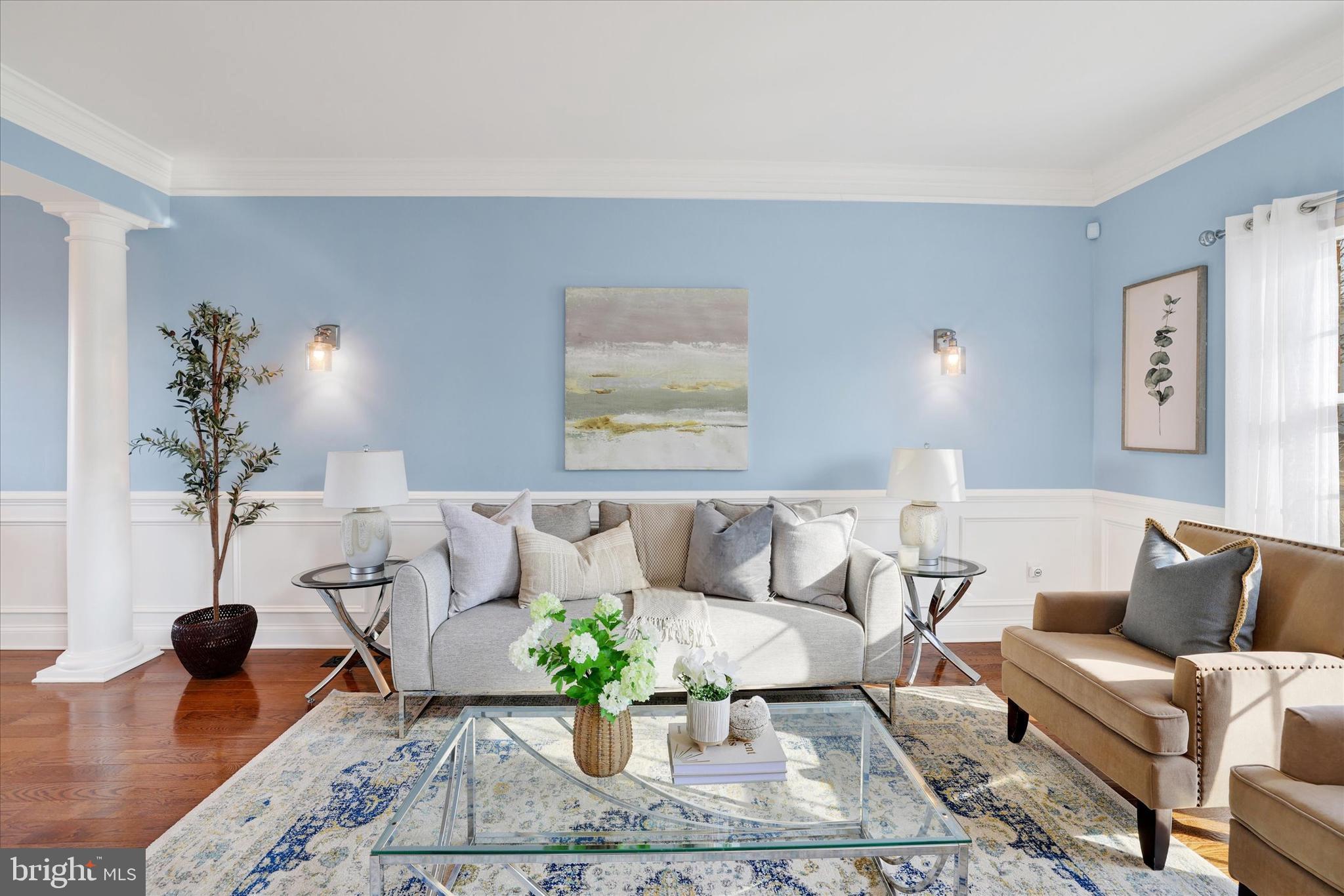 131 Hope Road Holland, PA 18966 - Photo 9 of 55 a living room with furniture and a potted plant