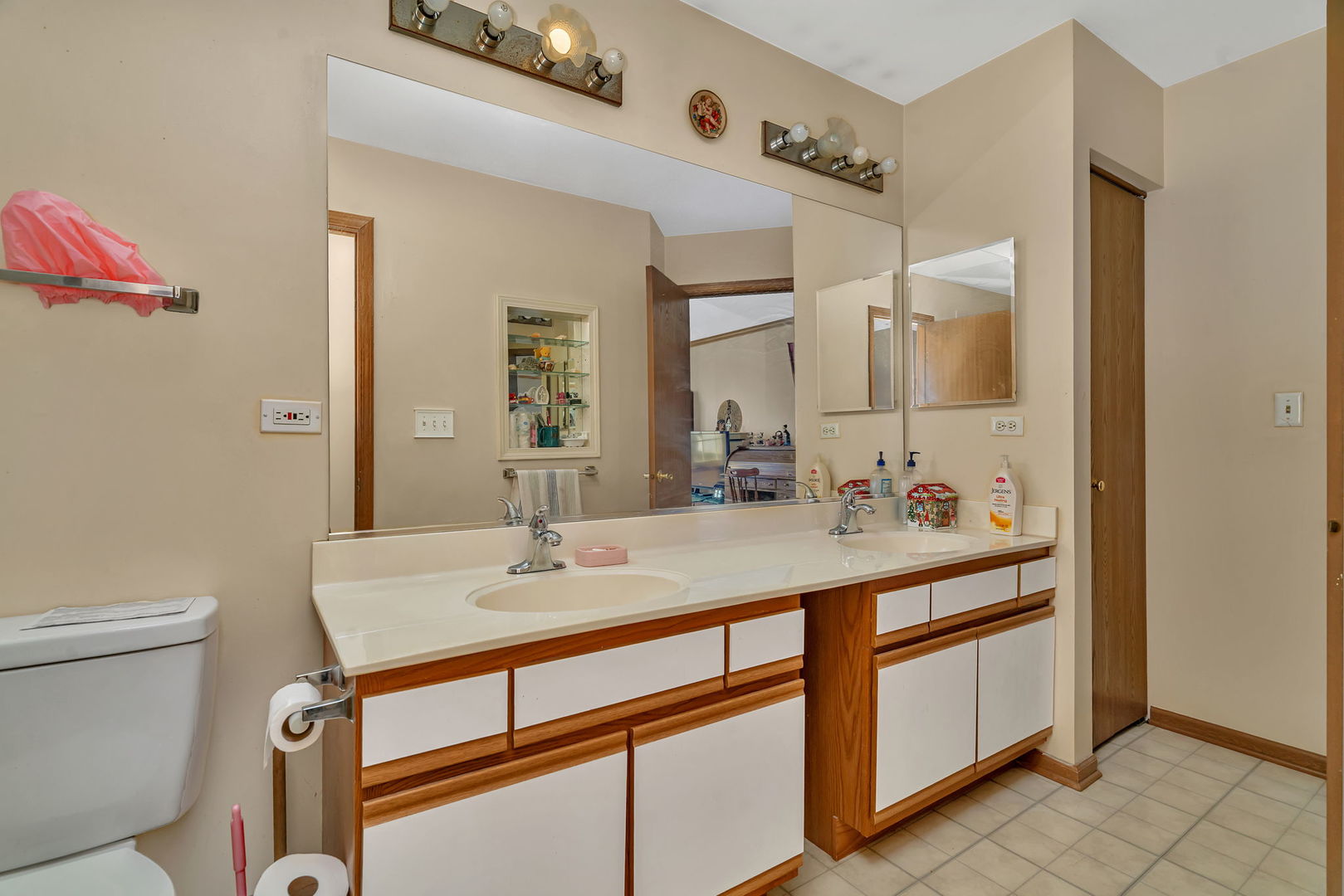 2750 Shelly Lane Aurora, IL 60504 - Photo 21 of 32 a bathroom with a sink a toilet a mirror and shower