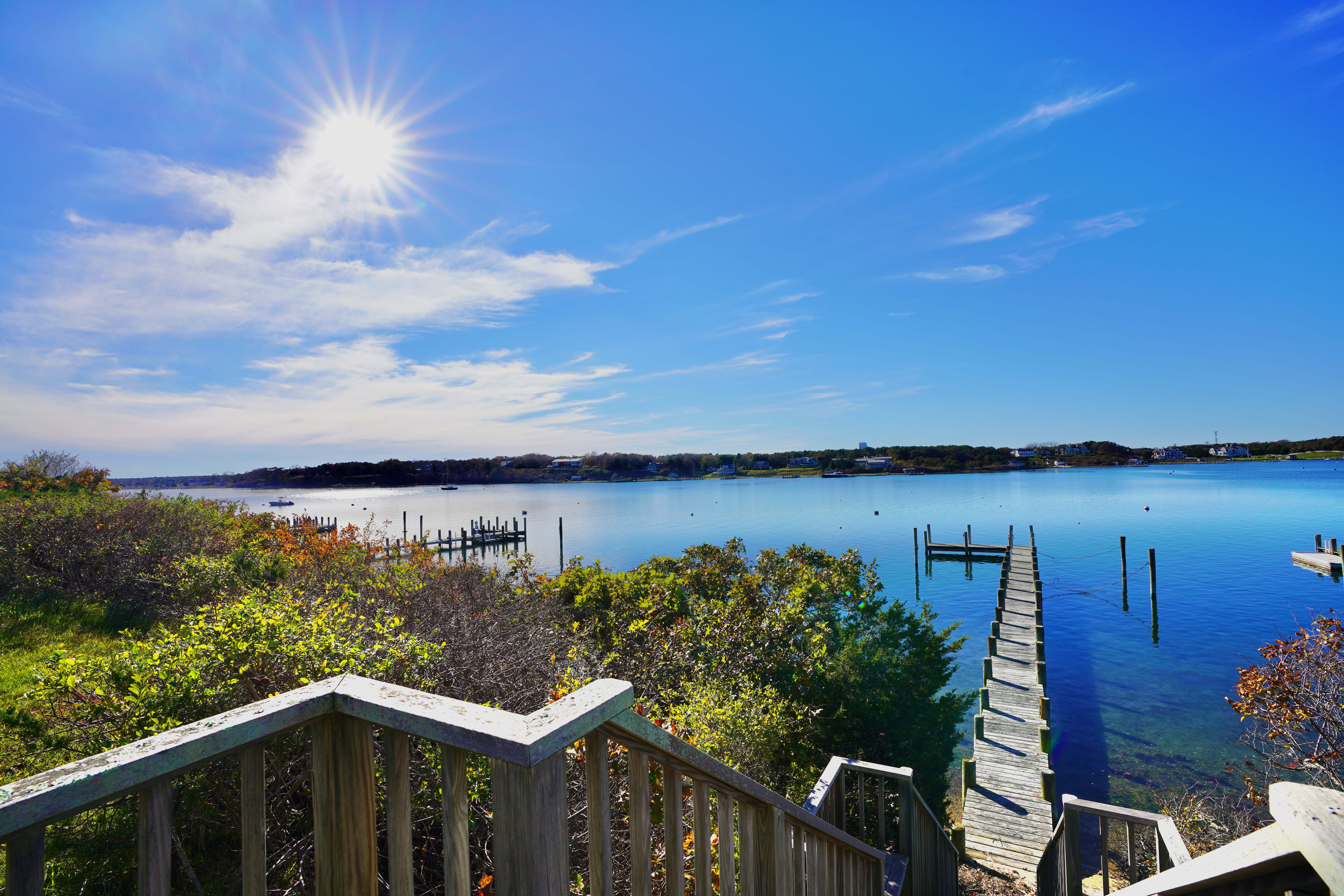 30 Calebs Pond Road Edgartown, MA 02539 - Photo 16 of 35 a balcony with an ocean view