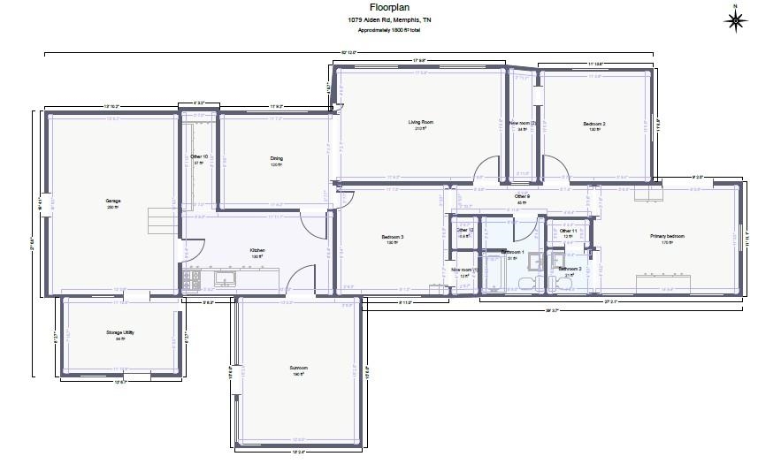 1079 Alden Road Memphis, TN 38116 - Photo 14 of 14 Floor plan