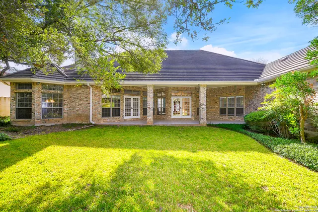 a view of a house with a garden