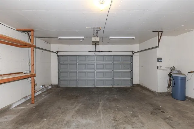 a view of a garage room