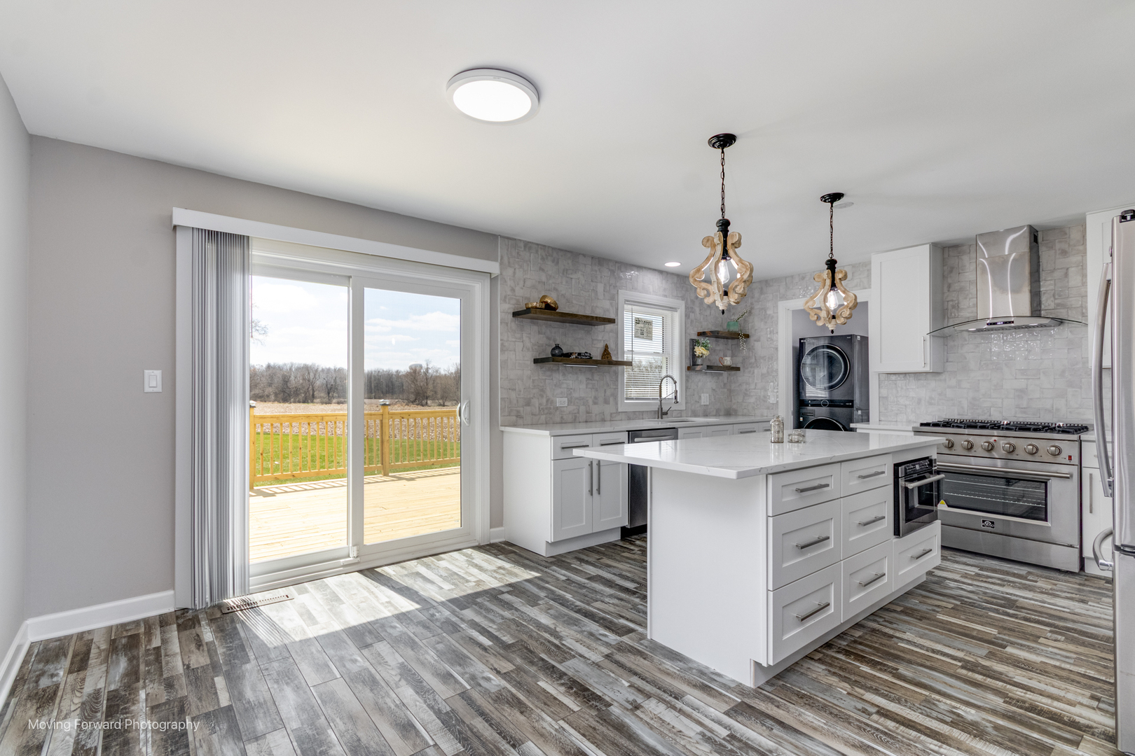 38W715 Huntley Road West Dundee, IL 60118 - Photo 29 of 42 a kitchen with stainless steel appliances a stove top oven and sink