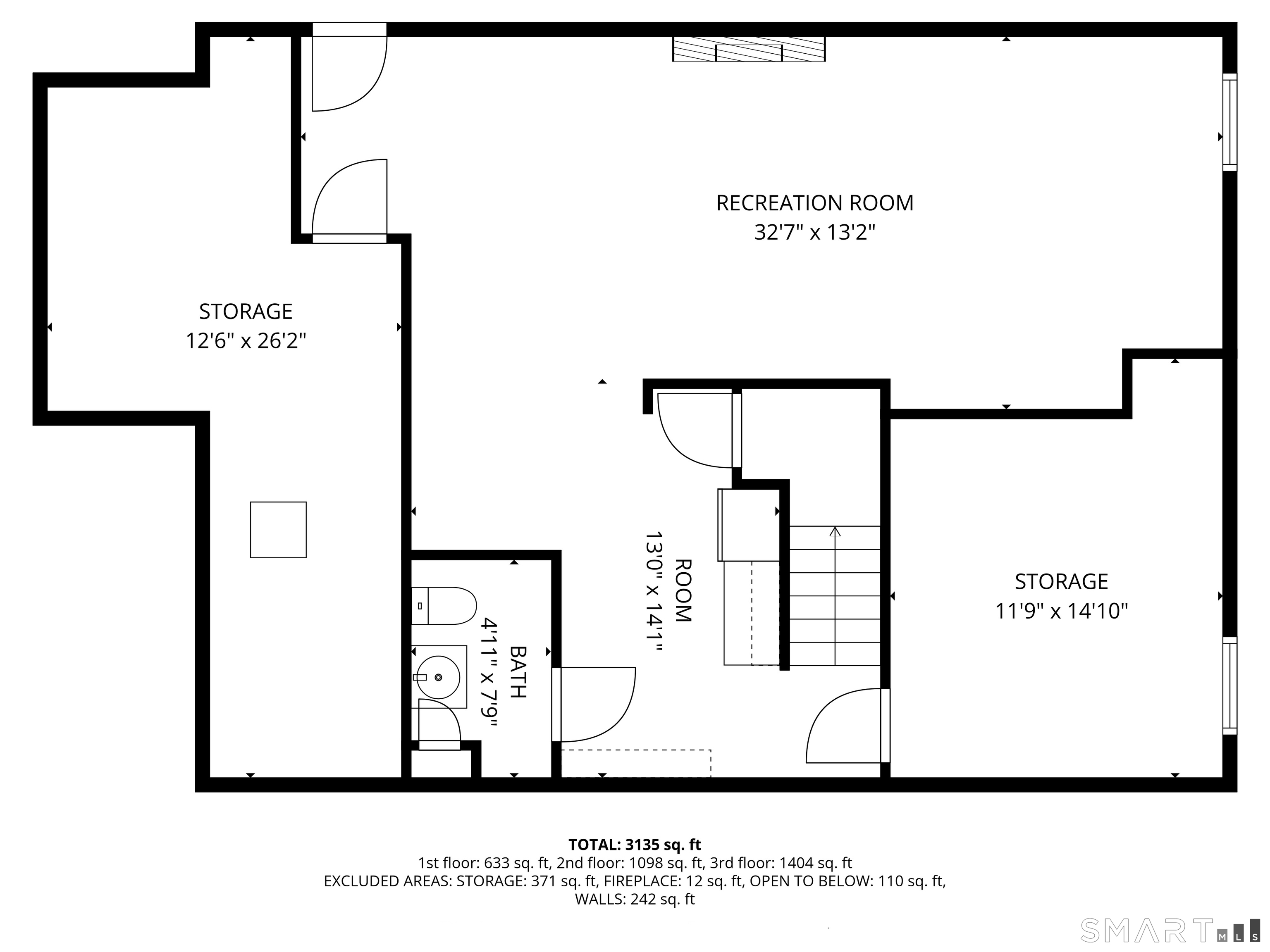 93 Old Cider Mill Road Southington, CT 06489 - Photo 40 of 40 Lower Level - Floor Plan
