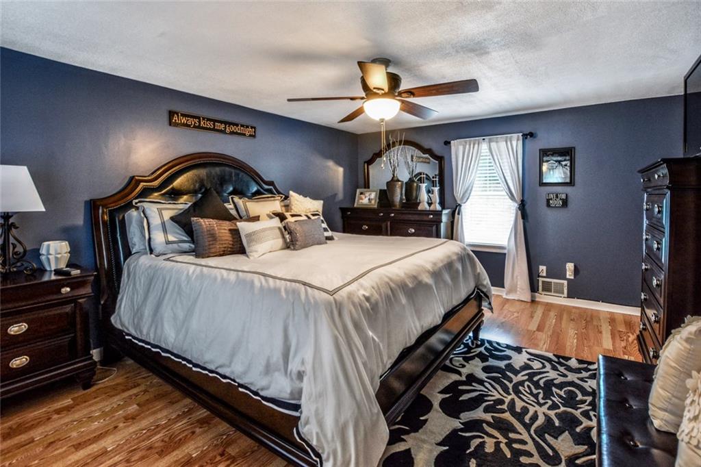 358 Oak Road Gibsonia, PA 15044 - Photo 12 of 22 Newly Updated Master Bedroom w/Lighted Ceiling Fan.