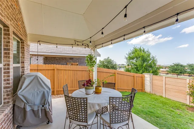 a view of an outdoor sitting area