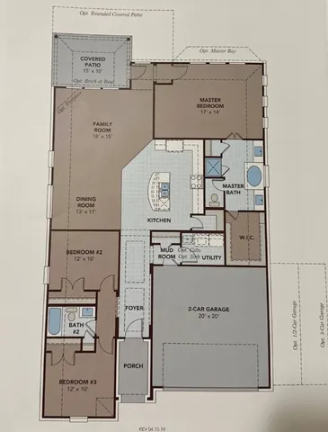 a aerial view of a house with a yard