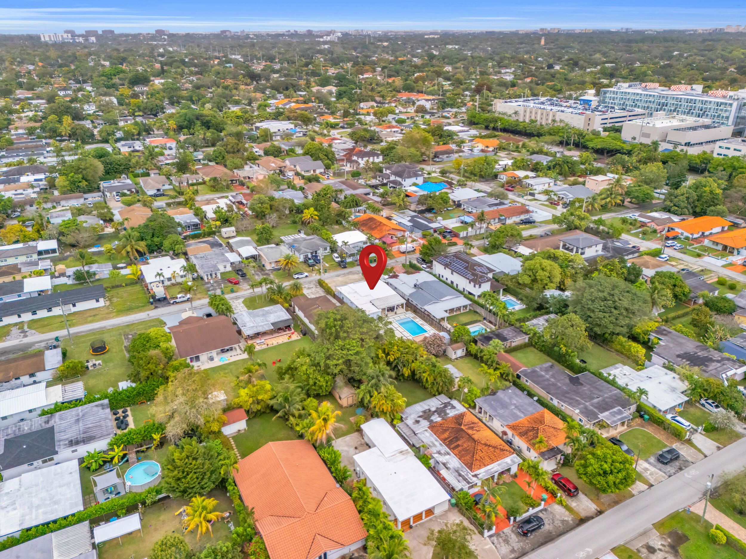 6350 Southwest 32nd Street Miami, FL 33155 - Photo 7 of 34 an aerial view of residential houses with outdoor space and parking