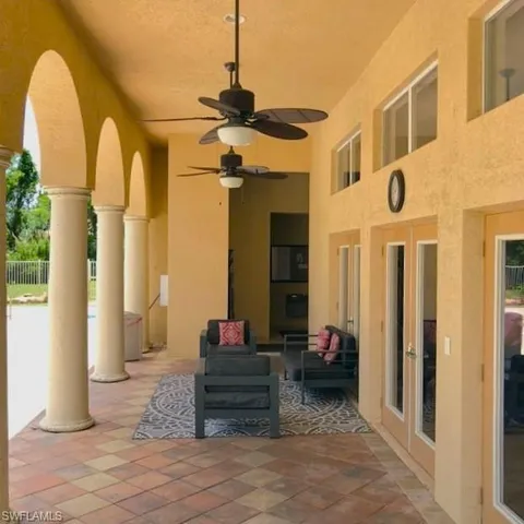 a view of a entryway door front of house